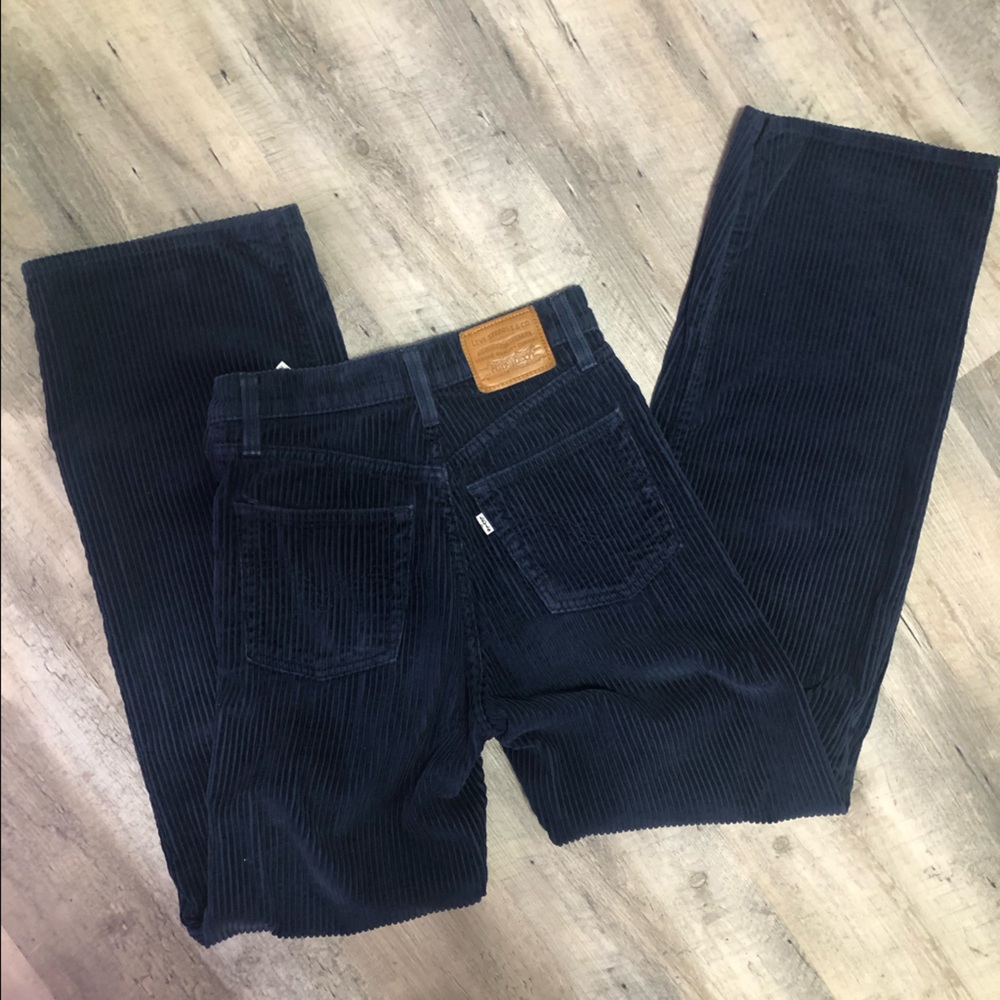 high rise wide leg corduroy levis pant